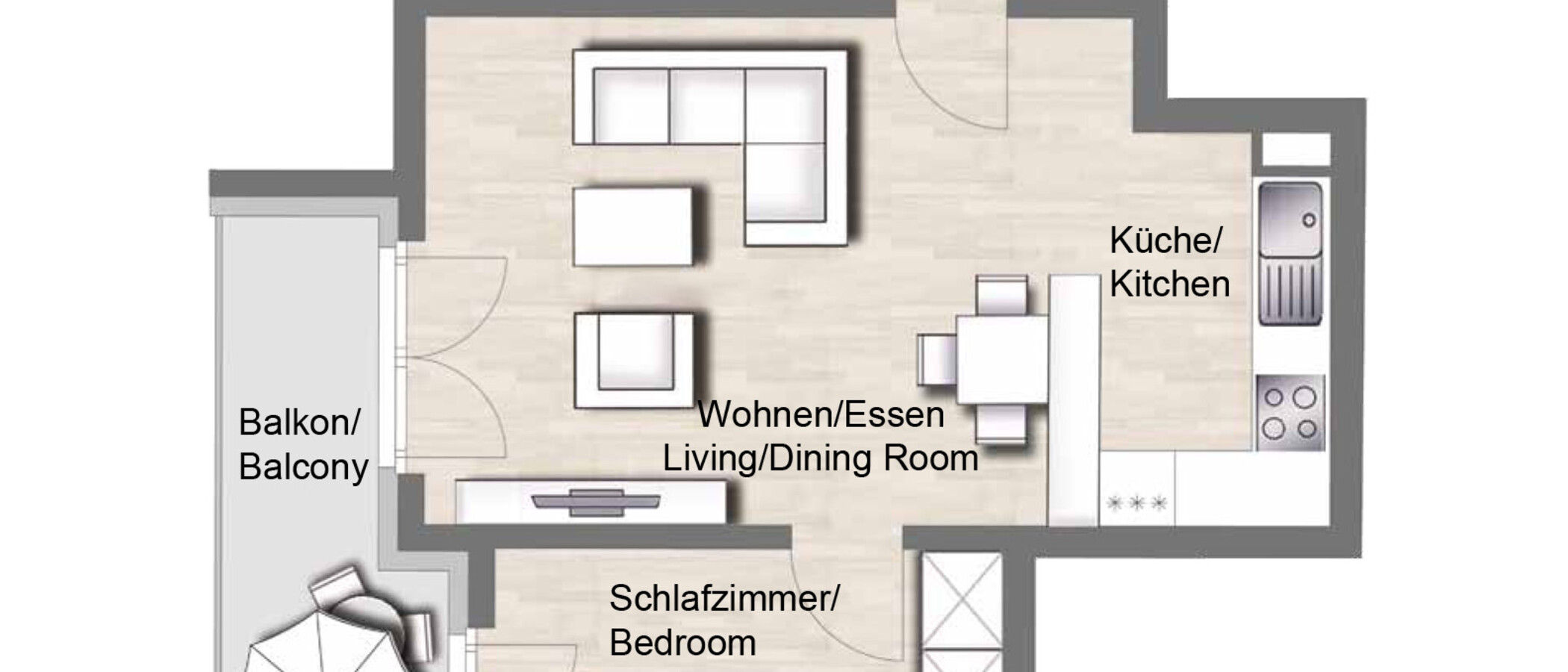 квартира München Moosach 01 план этажа 10026