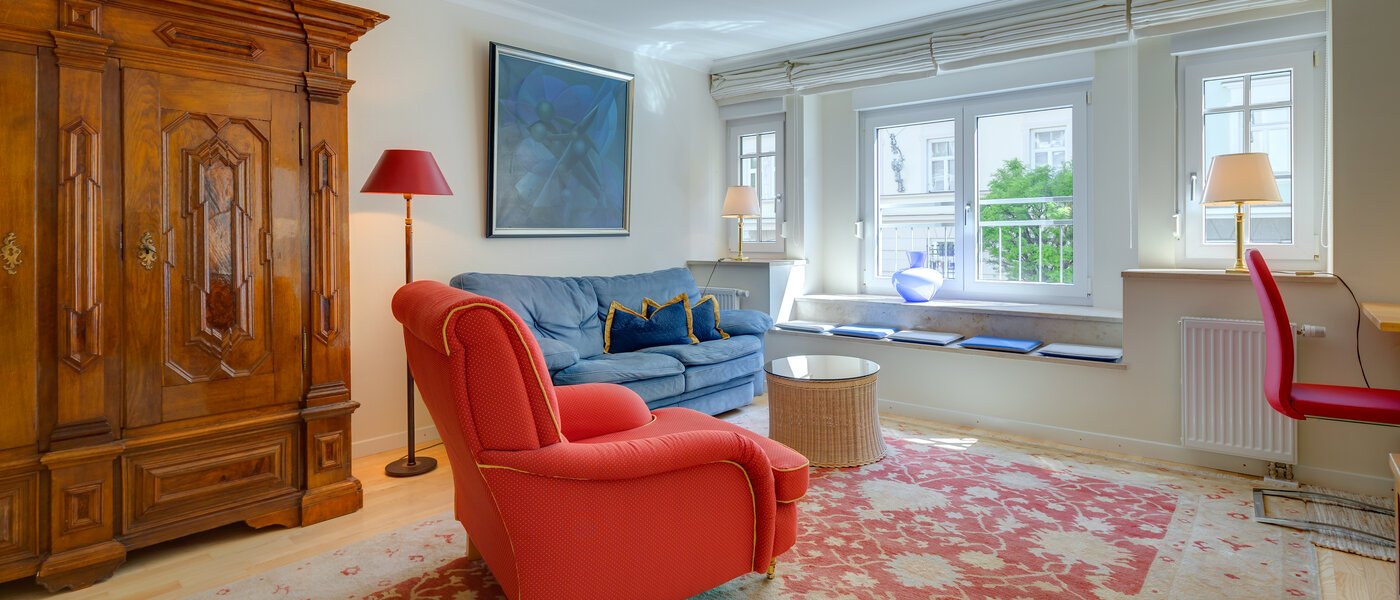 квартира München Neuhausen 01 гостиная 10045