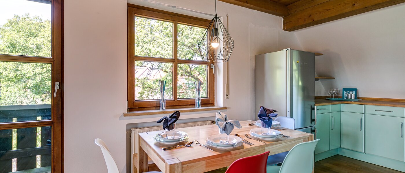 мансардная квартира München Obermenzing 04 кухня 10079