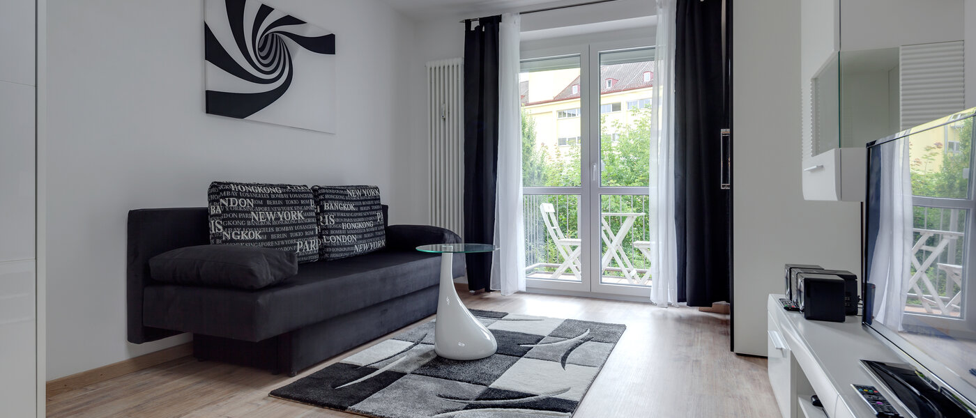 квартира München Obersendling 01 гостиная 10120