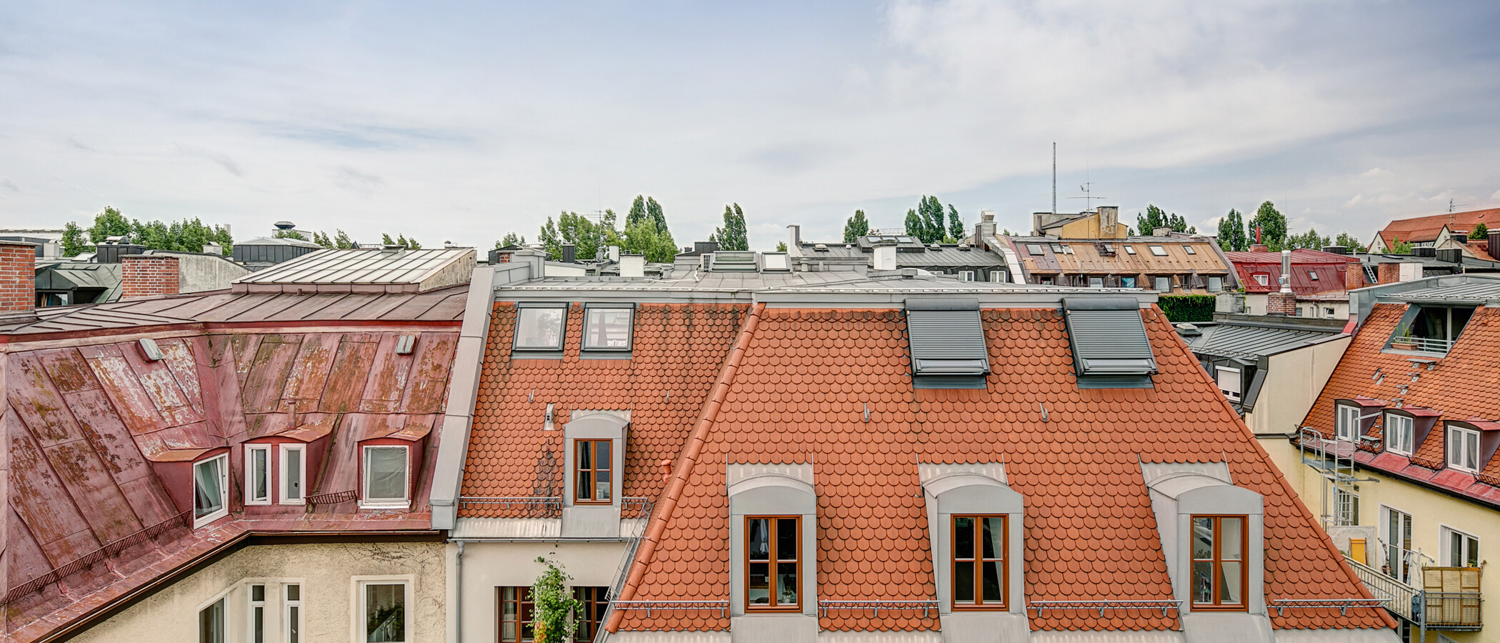 мансардная квартира München Schlachthofviertel 01 вид из окна 10128
