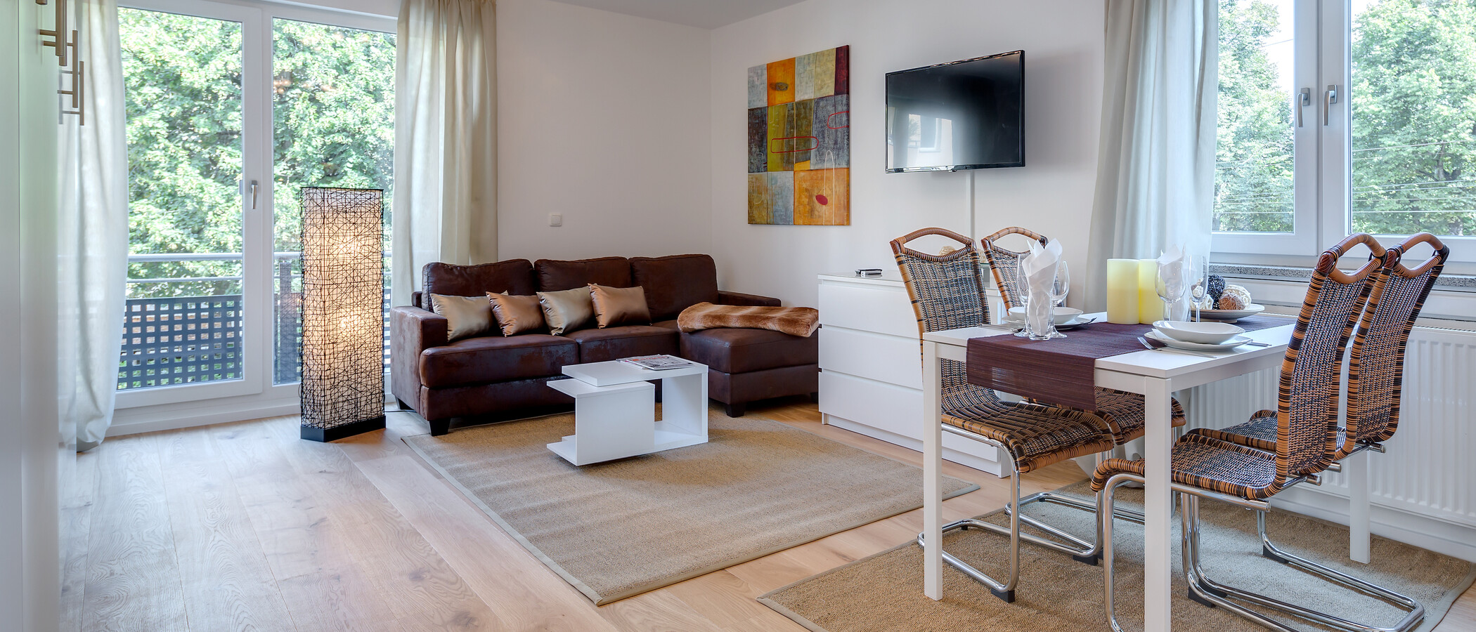 квартира München Neuhausen 01 гостиная 10160