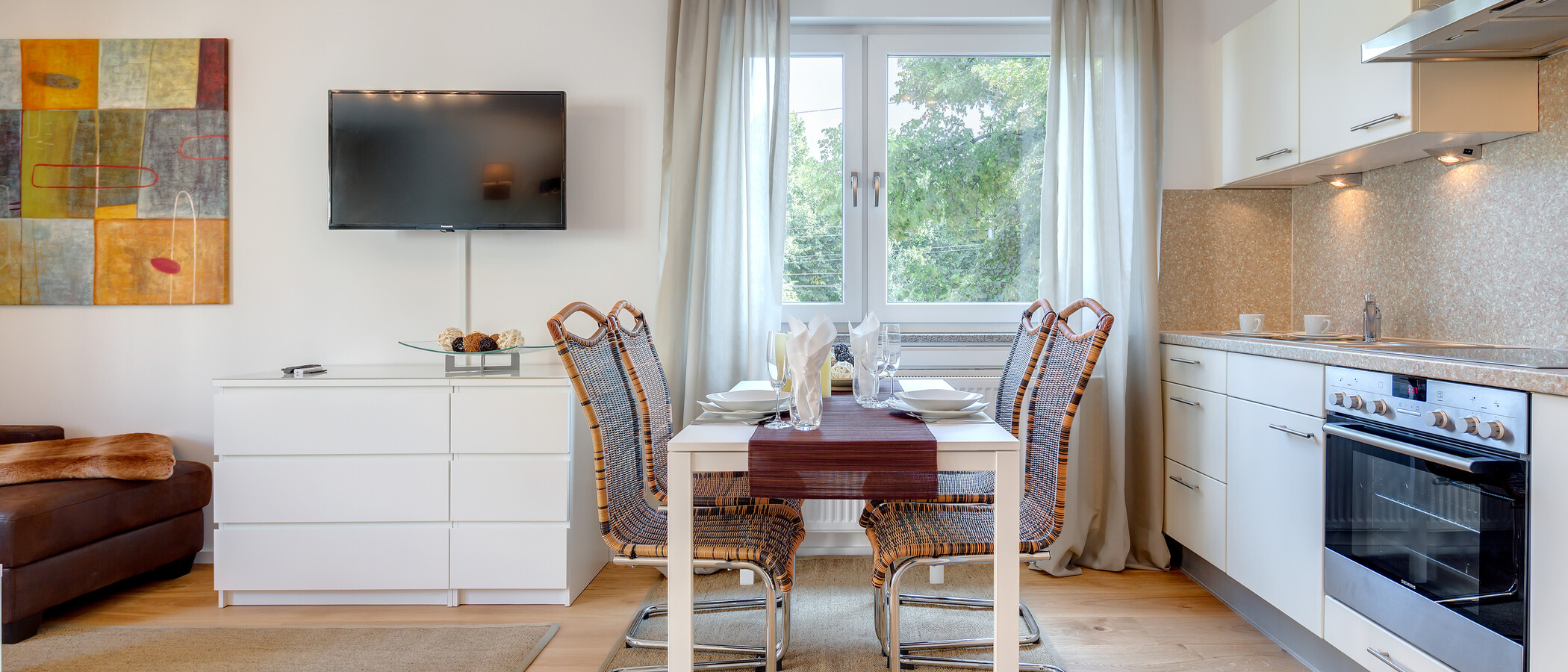 квартира München Neuhausen 06 гостиная 10160