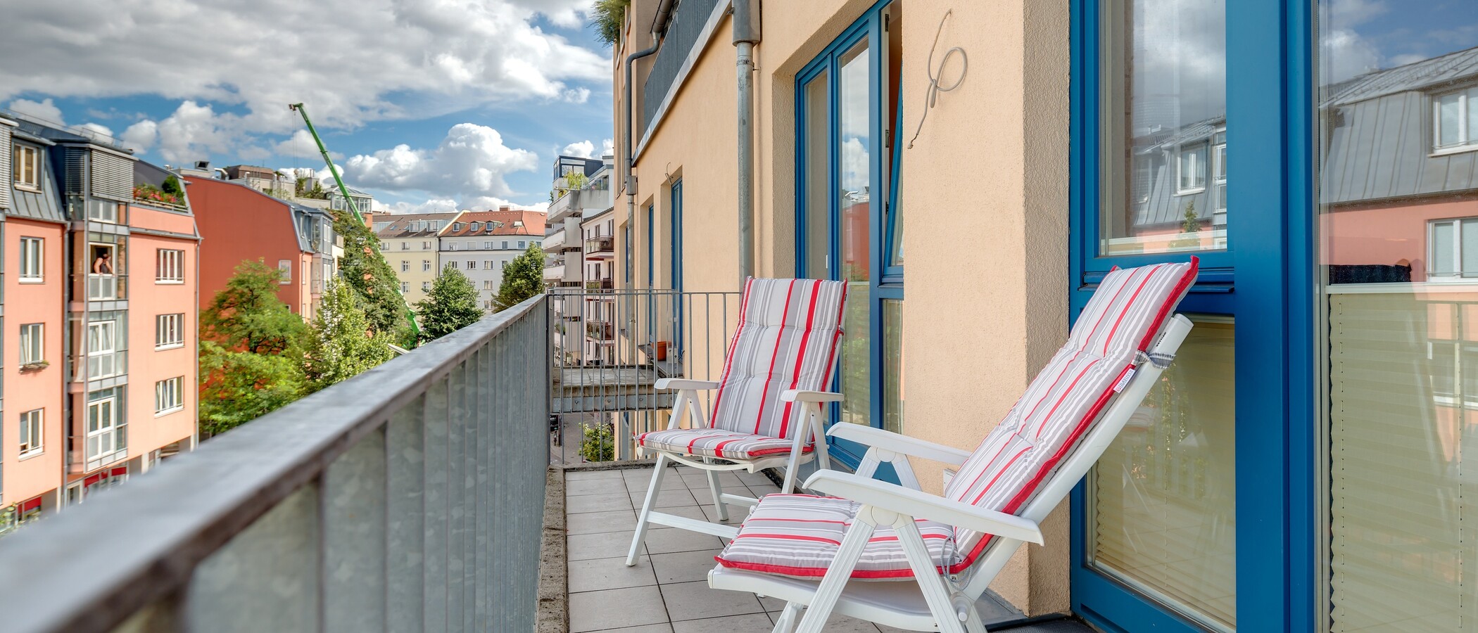 квартира München Schwabing-West (rund um den Hohenzollernplatz) 02 балкон 10172