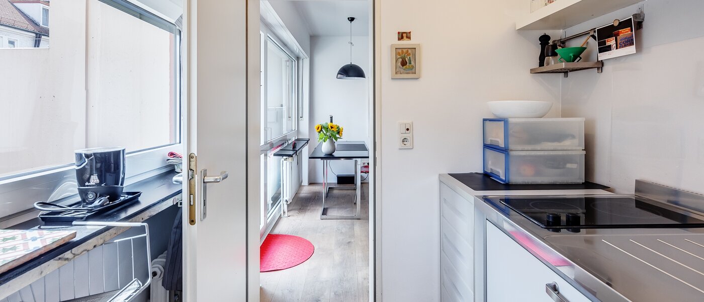 квартира München Schwabing-West (rund um den Hohenzollernplatz) 03 кухня 10175