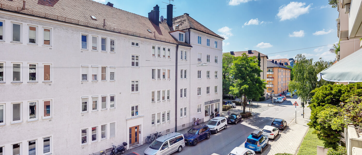квартира München Schwabing-West (rund um den Hohenzollernplatz) 01 вид из окна 10175