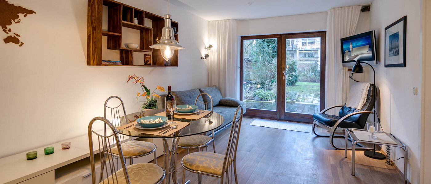 квартира München Nymphenburg-Gern 01 гостиная 10196