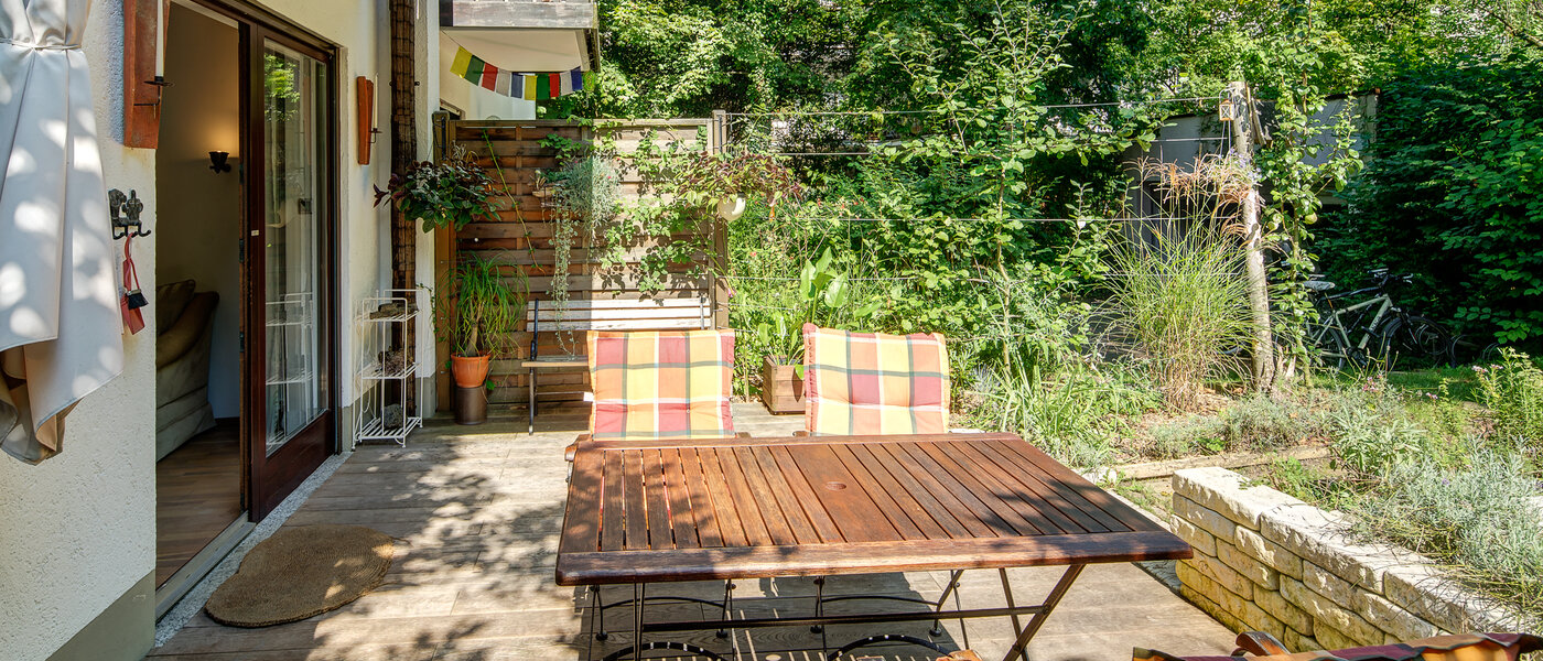 квартира München Nymphenburg-Gern 03 терраса 10196