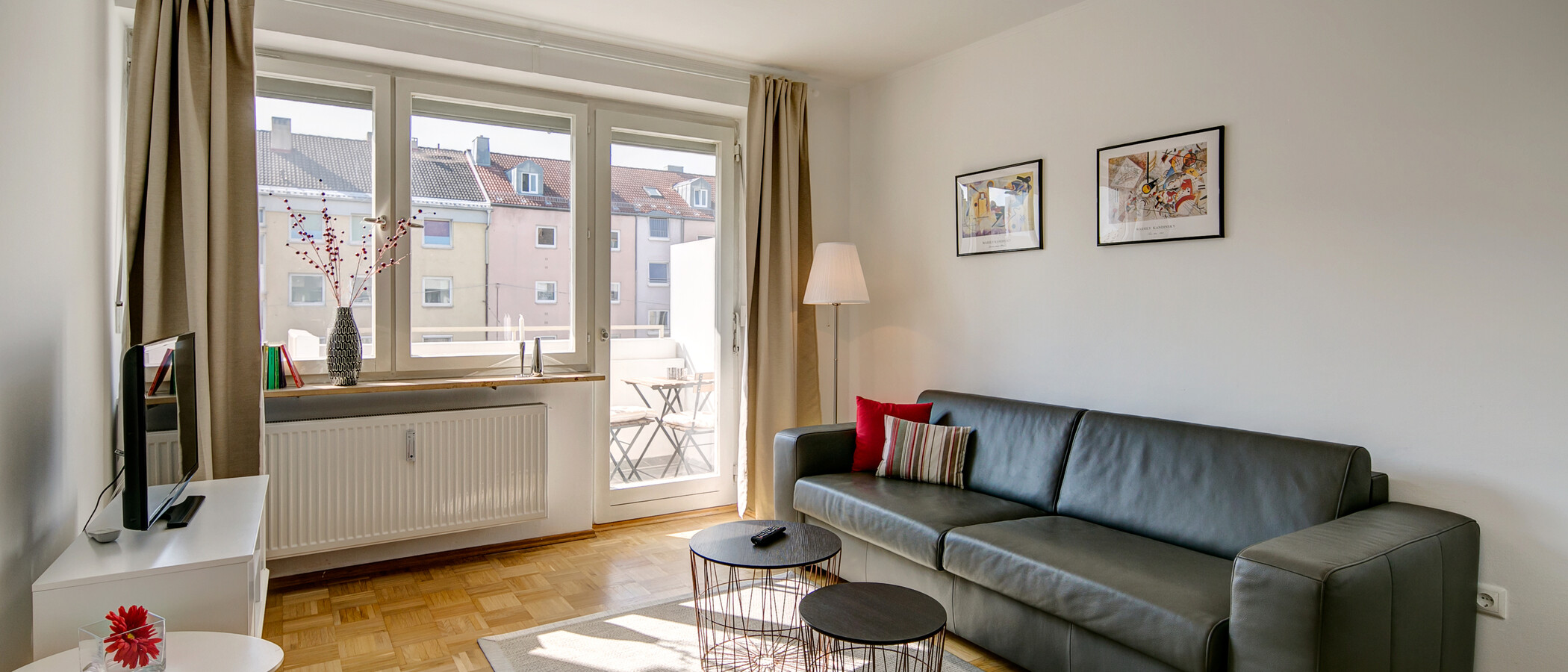 квартира München Obergiesing 01 гостиная 10202