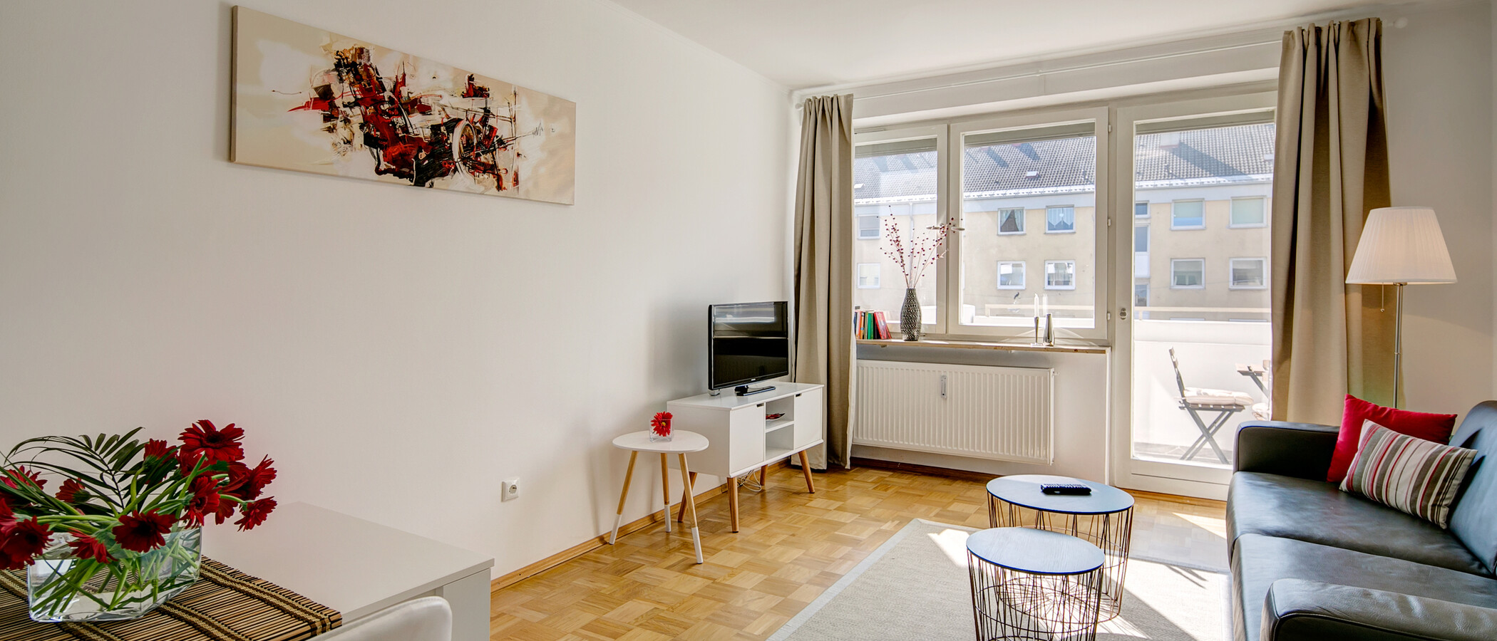 квартира München Obergiesing 02 гостиная 10202