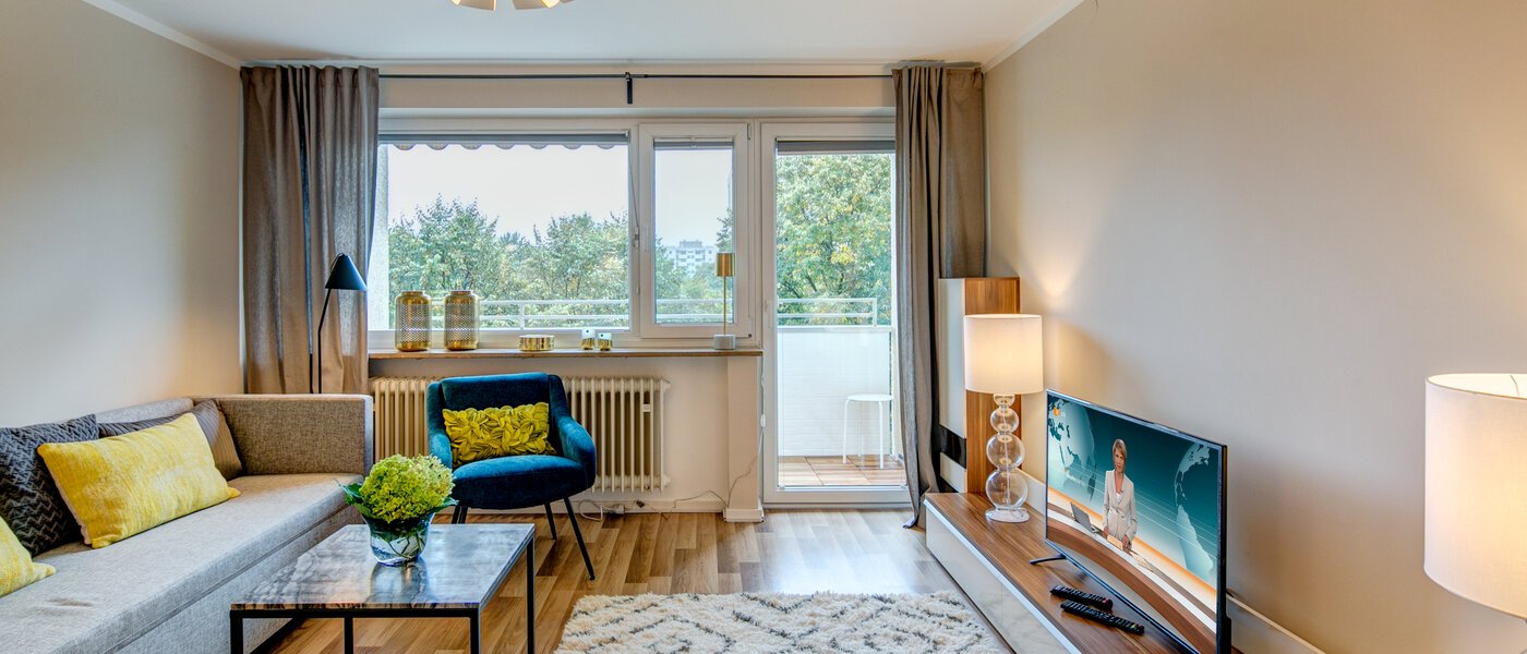 квартира München Englschalking 01 гостиная 10225