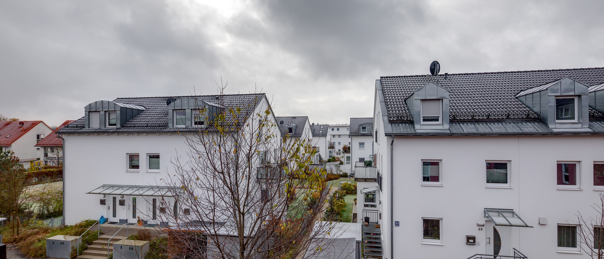 мансардная квартира München Trudering 01 вид из окна 10283