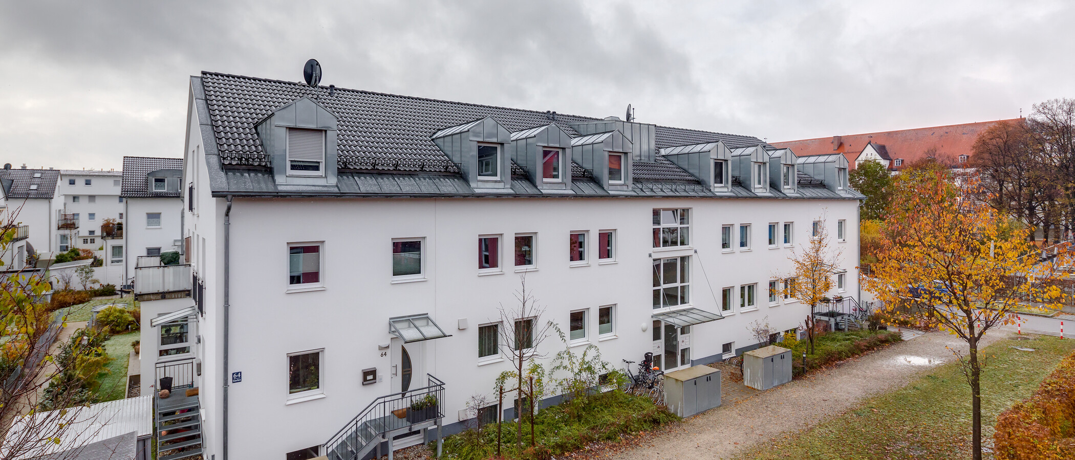 мансардная квартира München Trudering 02 вид из окна 10283
