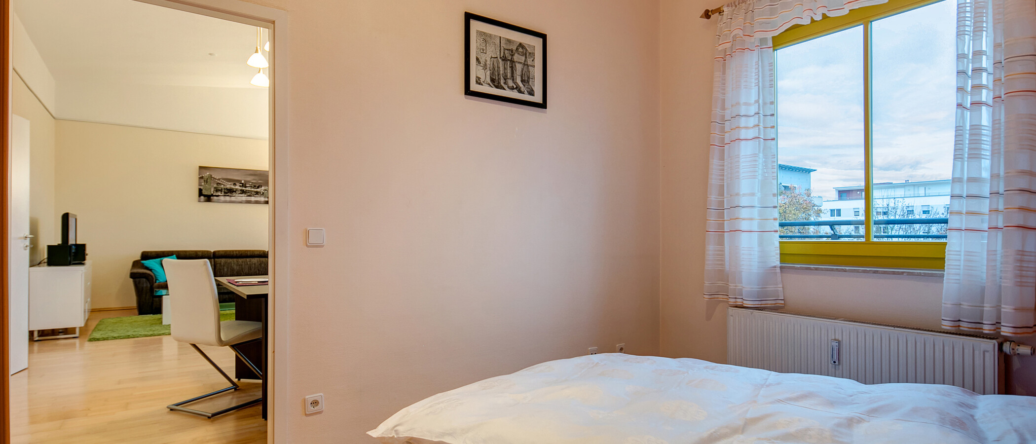 квартира München Messestadt Riem 04 спальная комната 10307