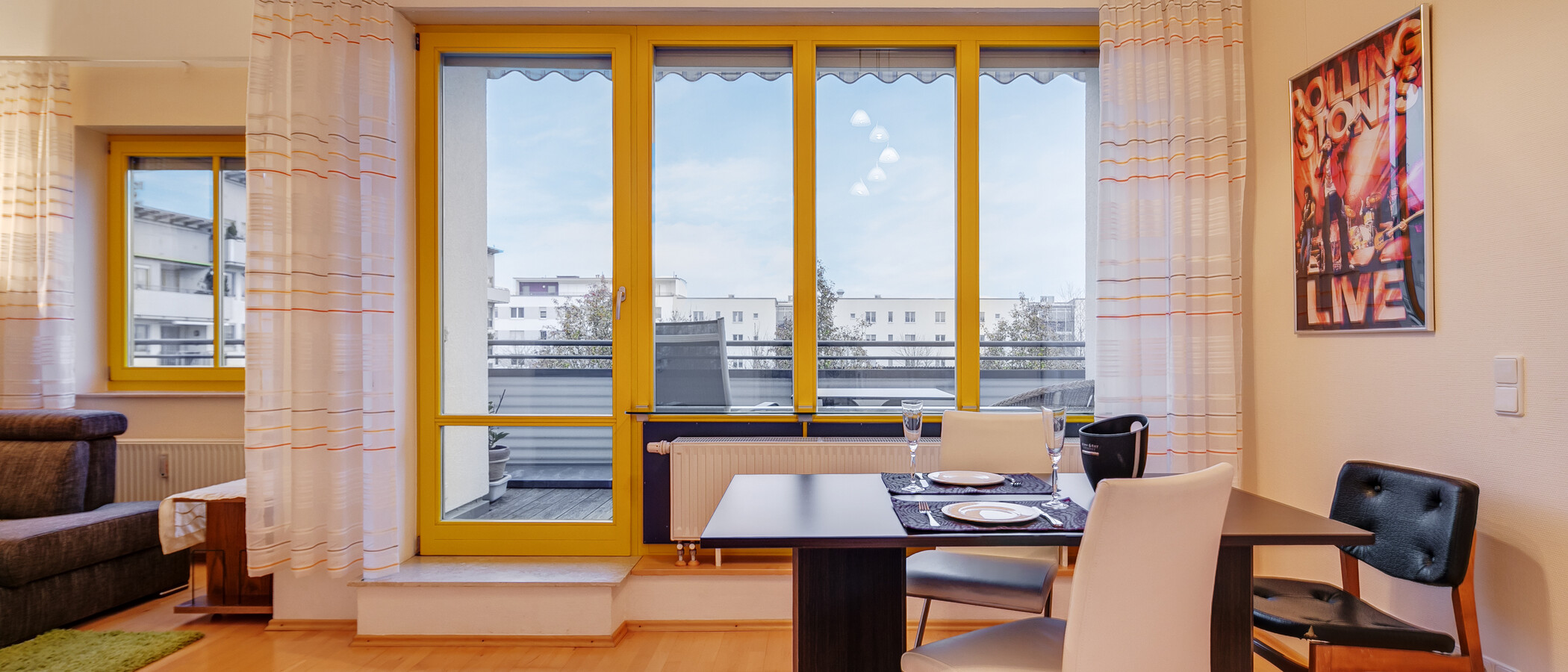 квартира München Messestadt Riem 02 жилое пространство 10307