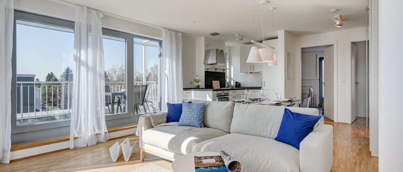 мансардная квартира München Ramersdorf 01 гостиная 10340