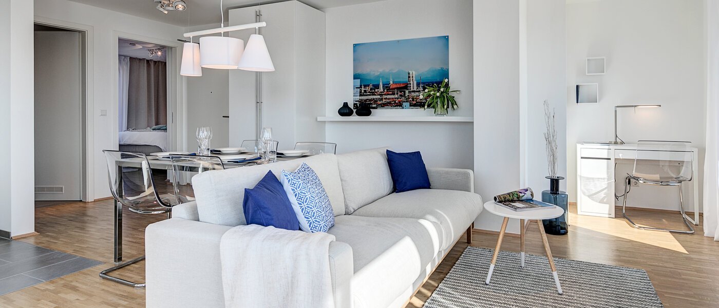 мансардная квартира München Ramersdorf 04 гостиная 10340