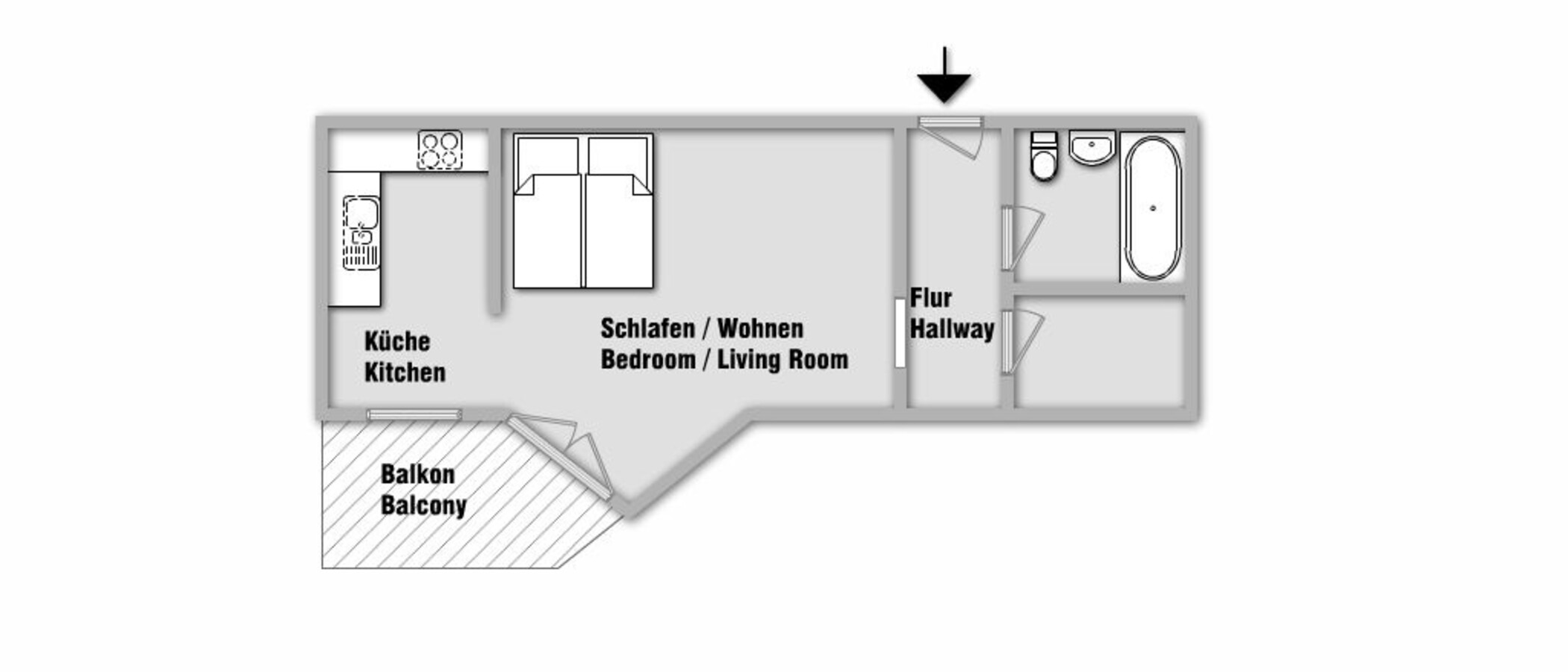 квартира München Maxvorstadt - Universitätsviertel 01 план этажа 10343