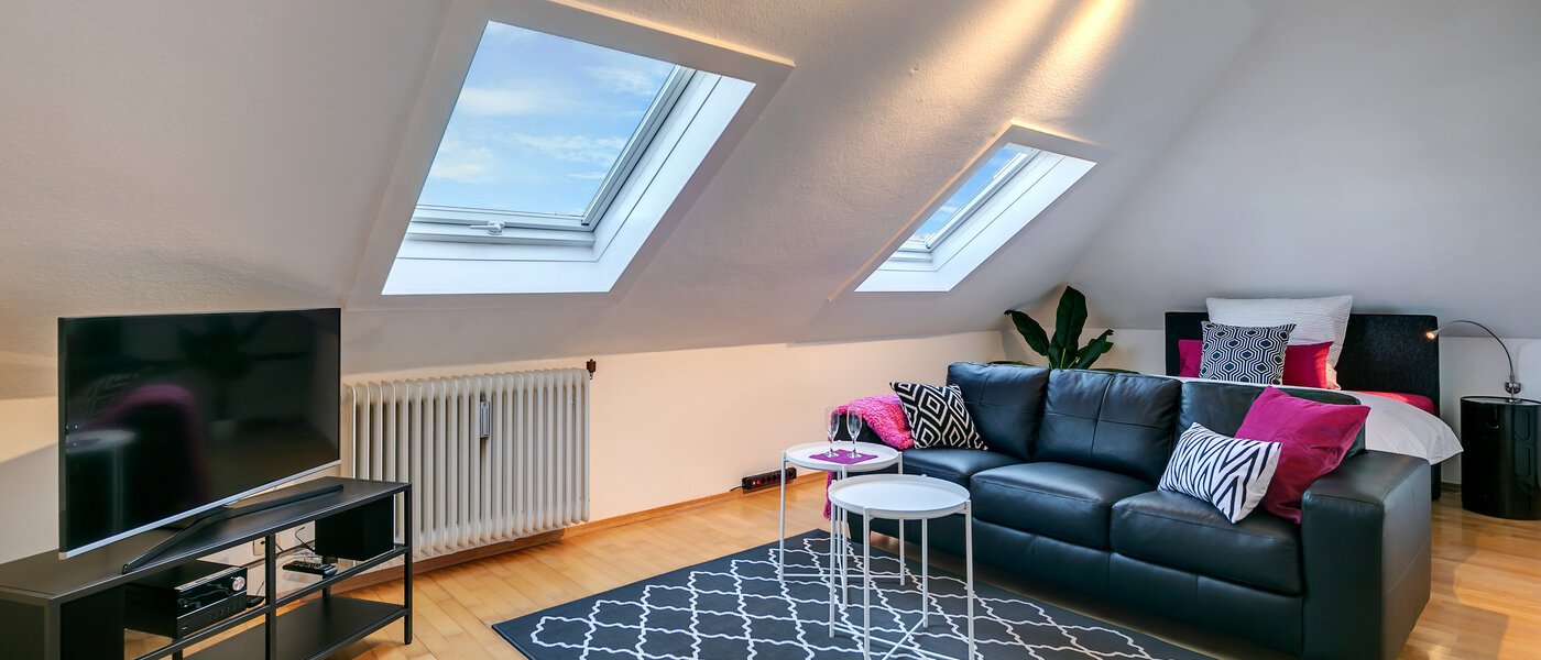 мансардная квартира München Maxvorstadt - Rund um den Josephplatz 02 гостиная 10347