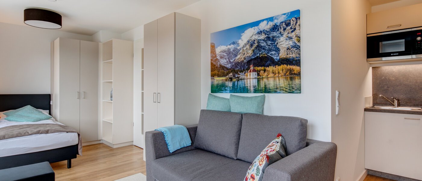 квартира München Am Hart 02 гостиная 10417