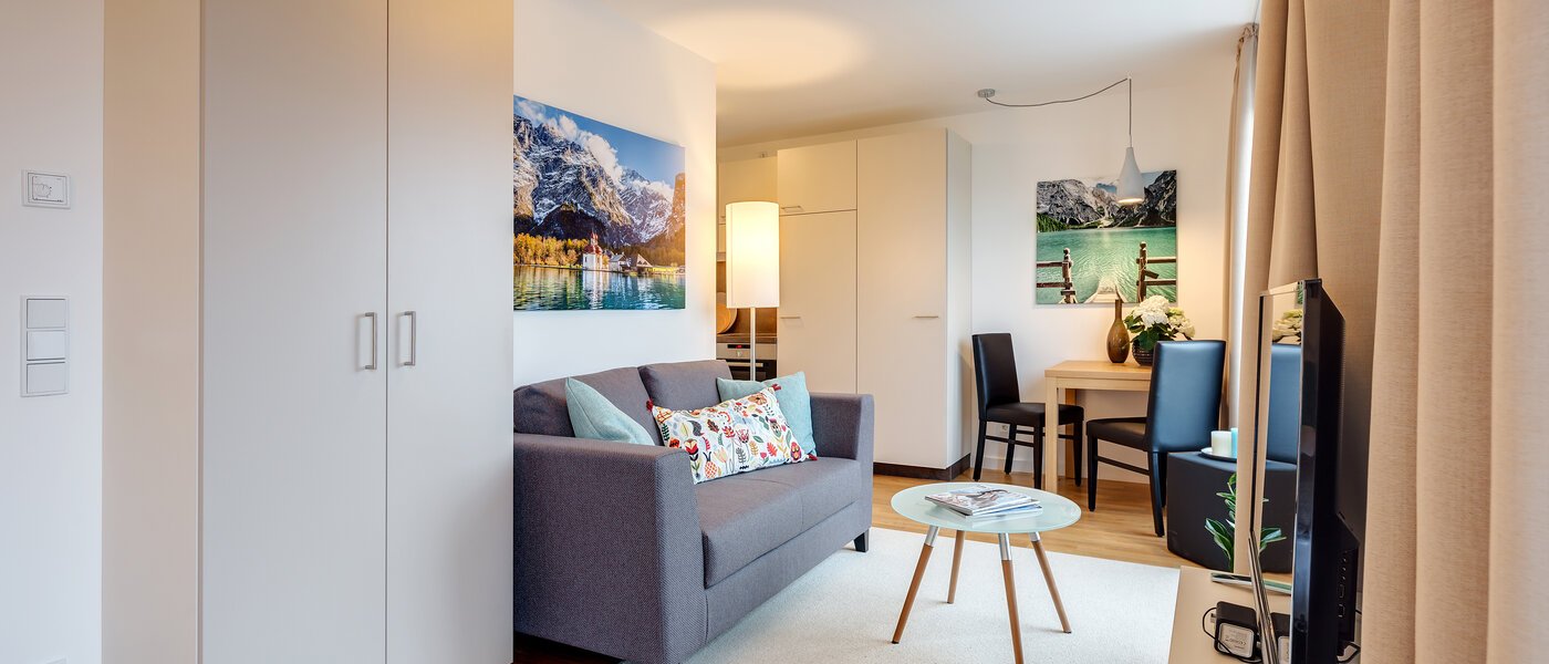 квартира München Am Hart 01 гостиная 10418