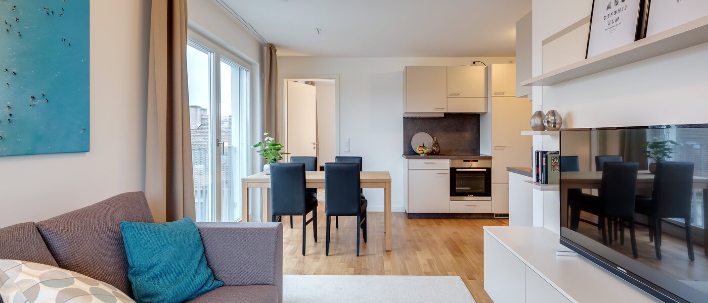 квартира München Am Hart 04 гостиная 10421