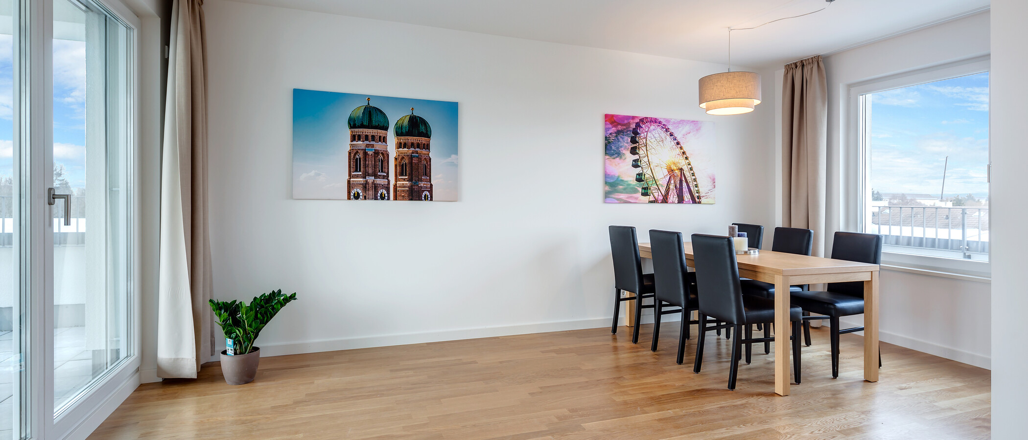 мансардная квартира München Am Hart 02 столовая 10425