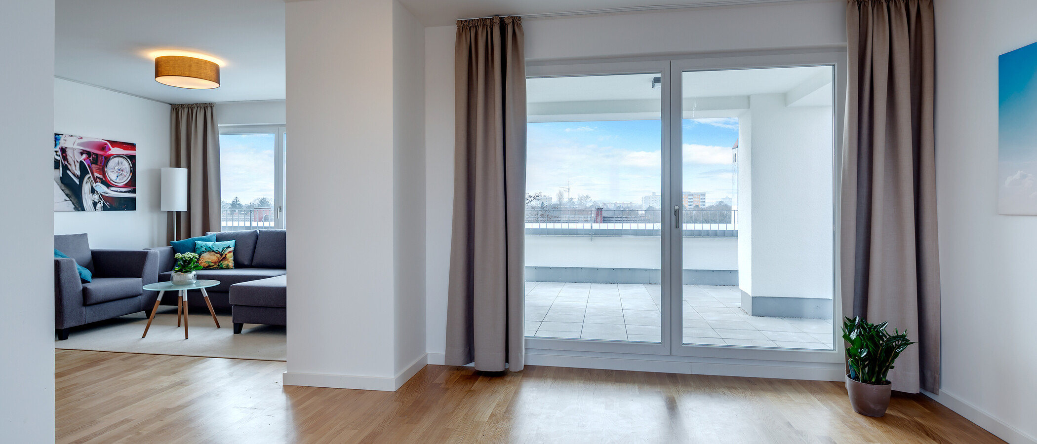 мансардная квартира München Am Hart 04 столовая 10425