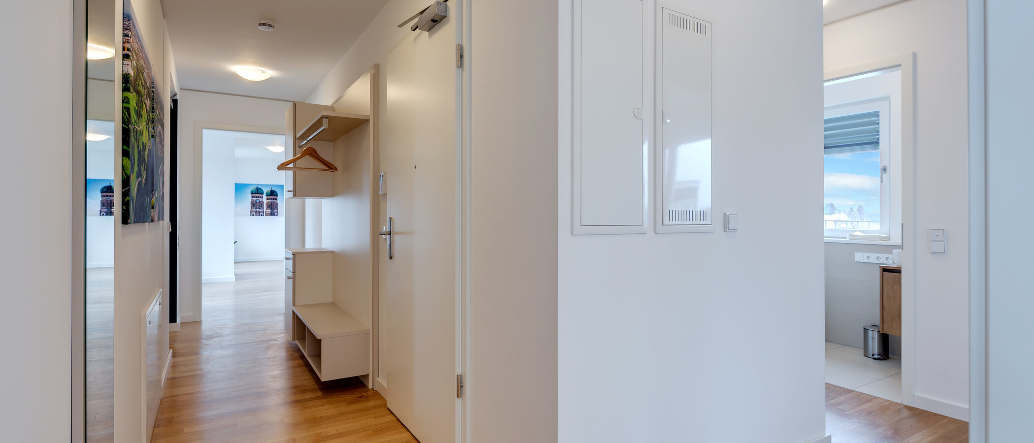 мансардная квартира München Am Hart 01 коридор 10425