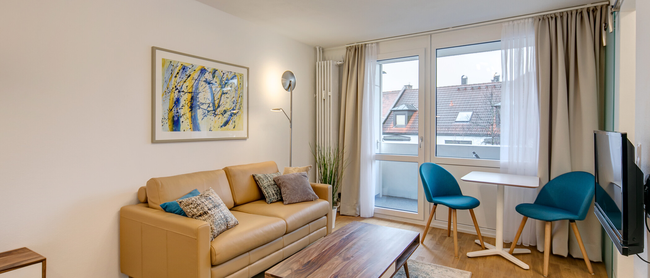 квартира München Milbertshofen 01 гостиная 10436