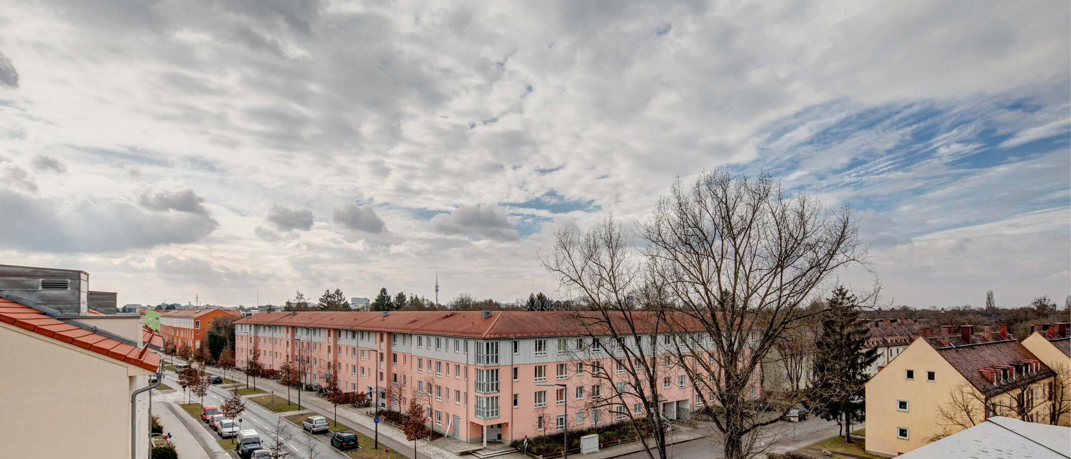 мансардная квартира München Am Hart 03 вид из окна 10439