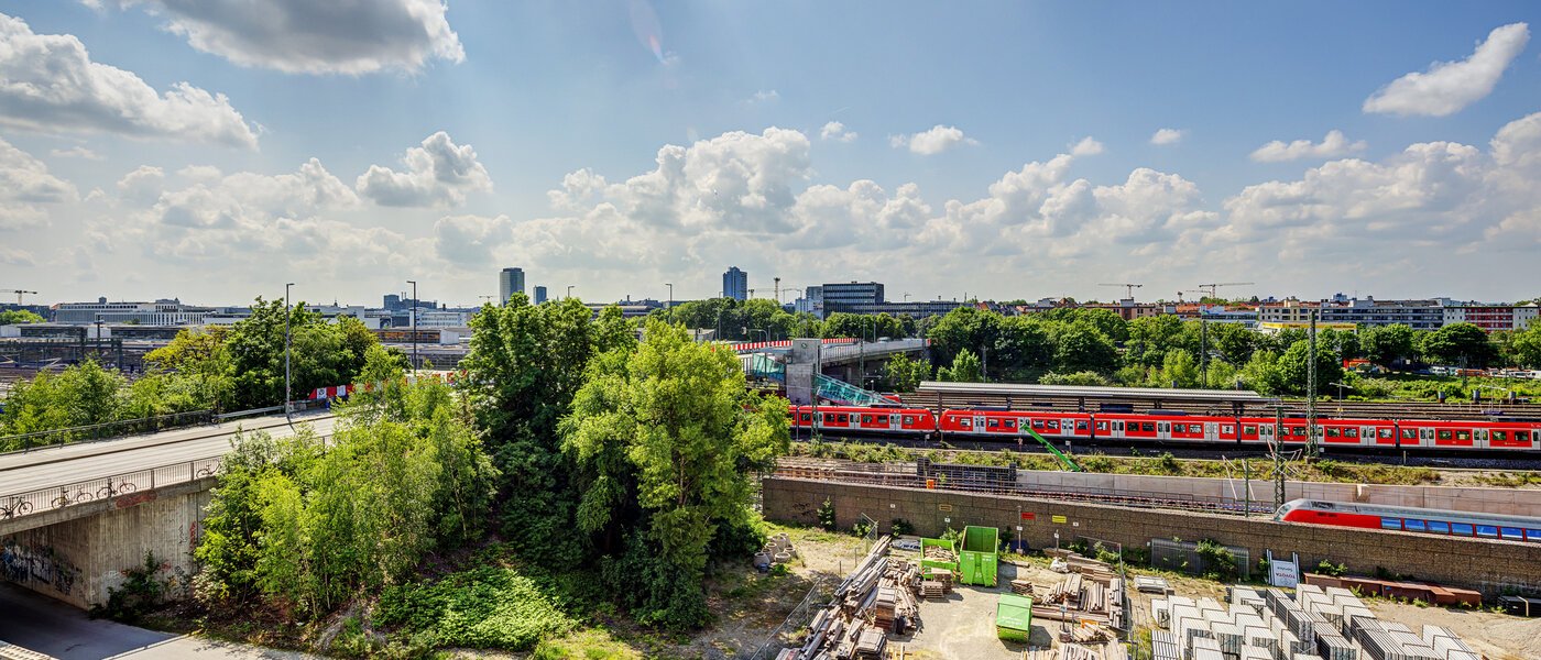 квартира München Nymphenburg 01 вид из окна 10455