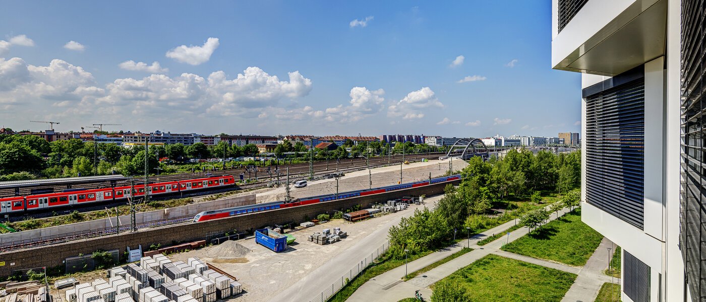 квартира München Nymphenburg 02 вид из окна 10455