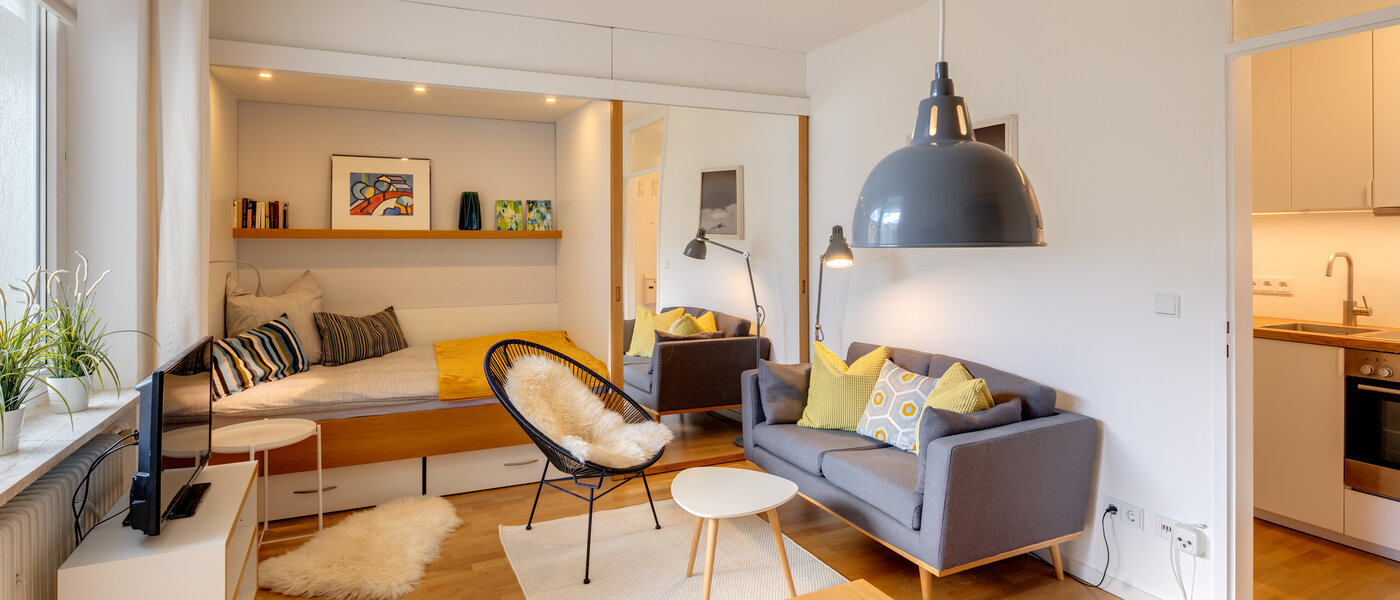 квартира München Schwabing-West (rund um den Hohenzollernplatz) 01 жилое пространство 10458