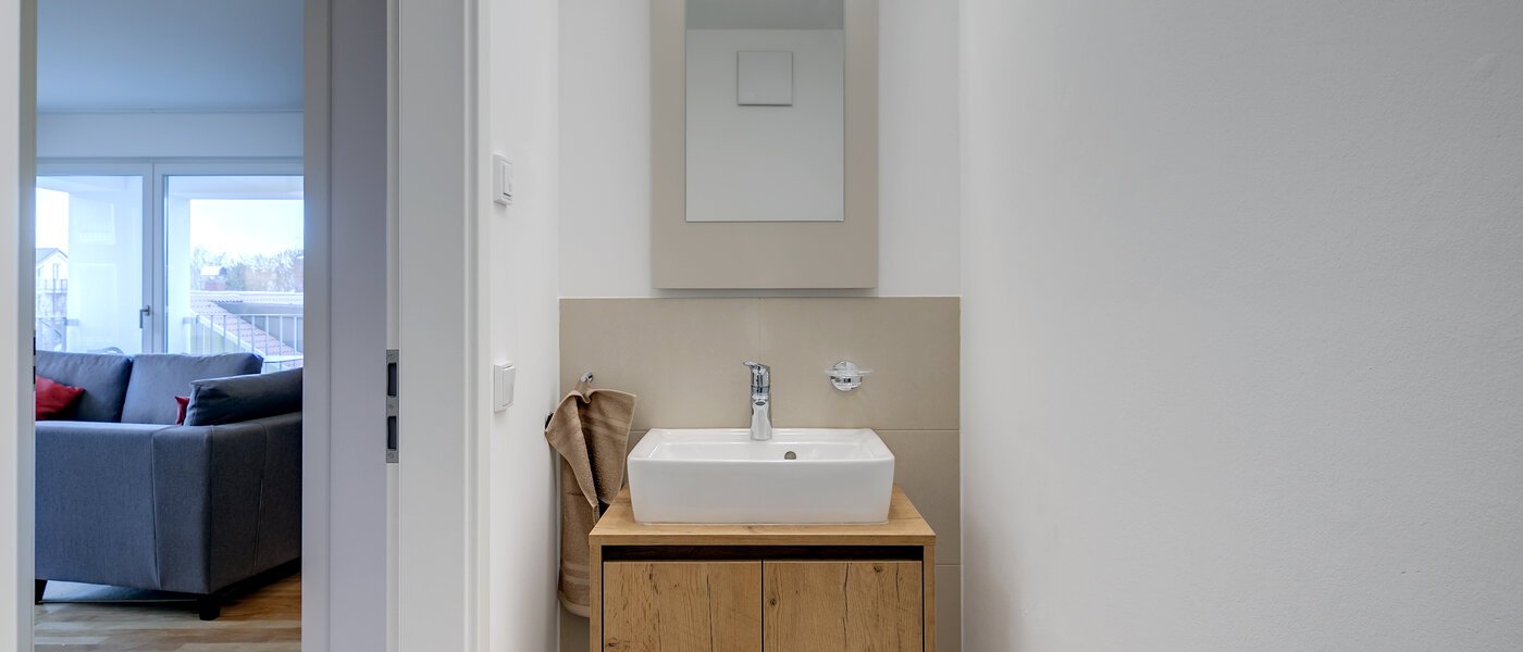 квартира München Am Hart 01 гостевой туалет 10469