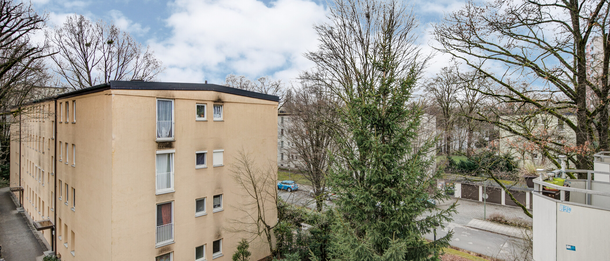 квартира München Parkstadt Bogenhausen 02 вид из окна 10517