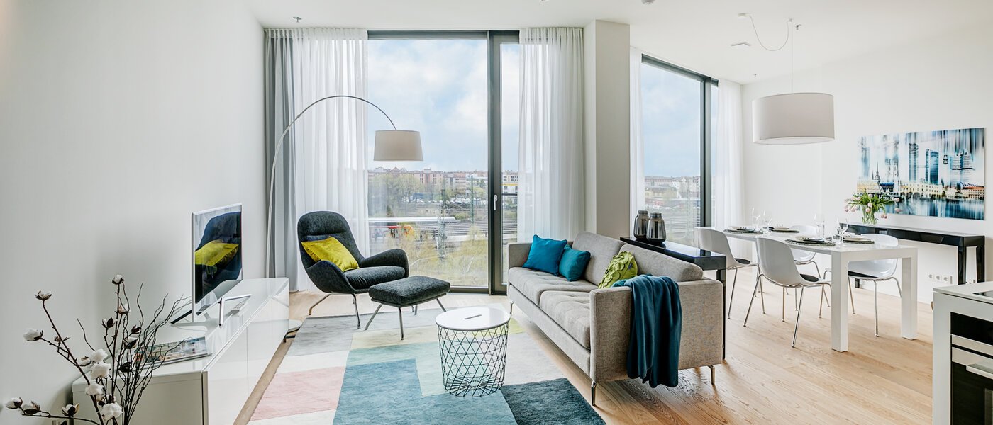 квартира München Nymphenburg 01 гостиная 10533