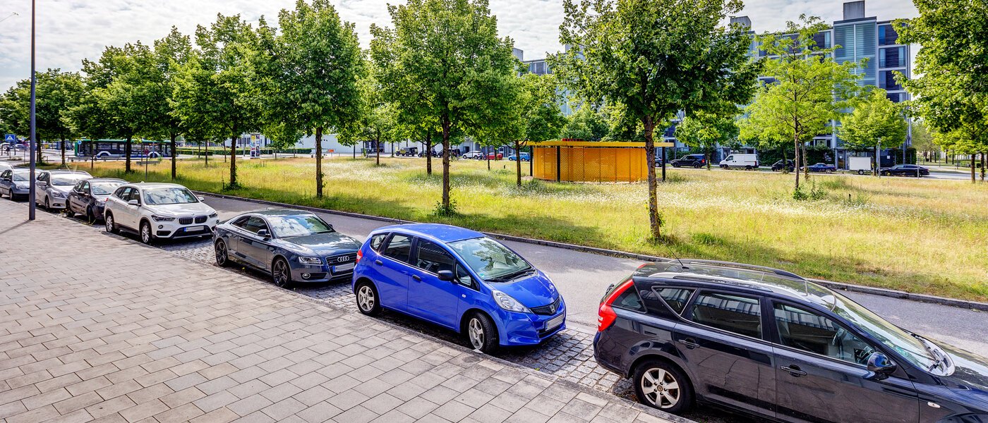 квартира München Messestadt Riem 01 вид из окна 10535