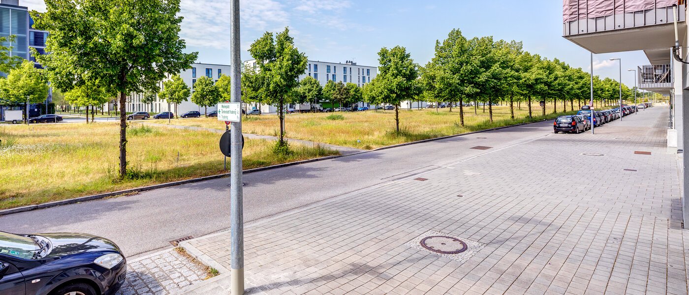 квартира München Messestadt Riem 02 вид из окна 10535