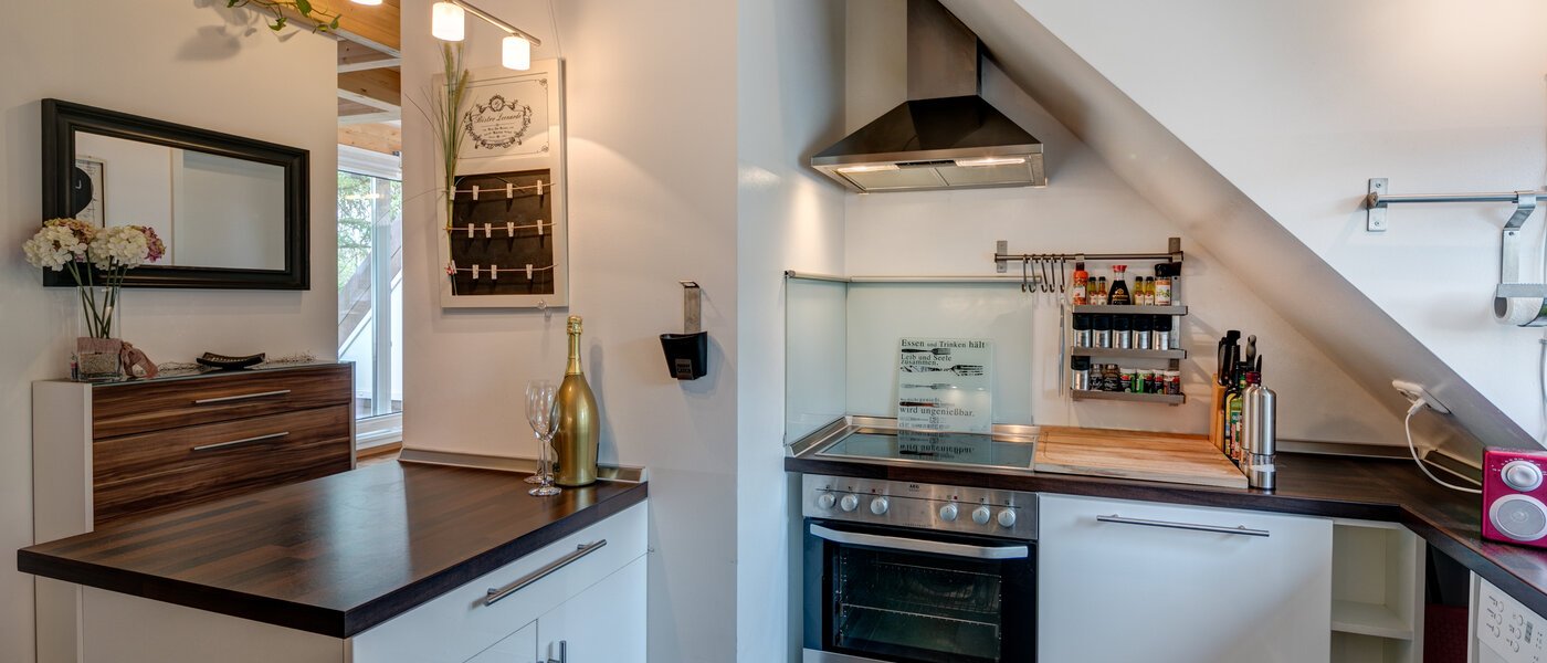 мансардная квартира München Obersendling 01 кухня 10566