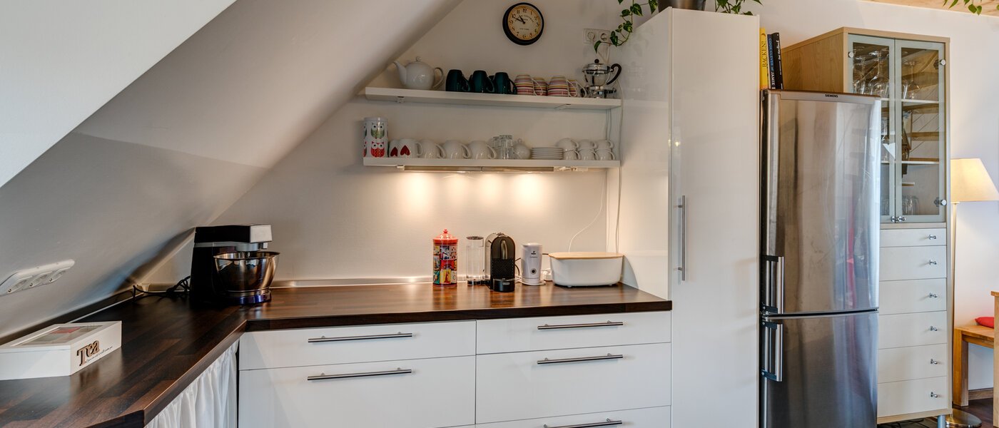 мансардная квартира München Obersendling 02 кухня 10566