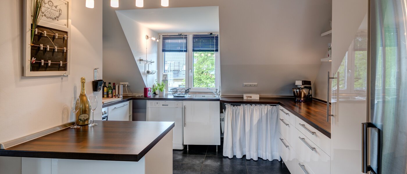 мансардная квартира München Obersendling 04 кухня 10566