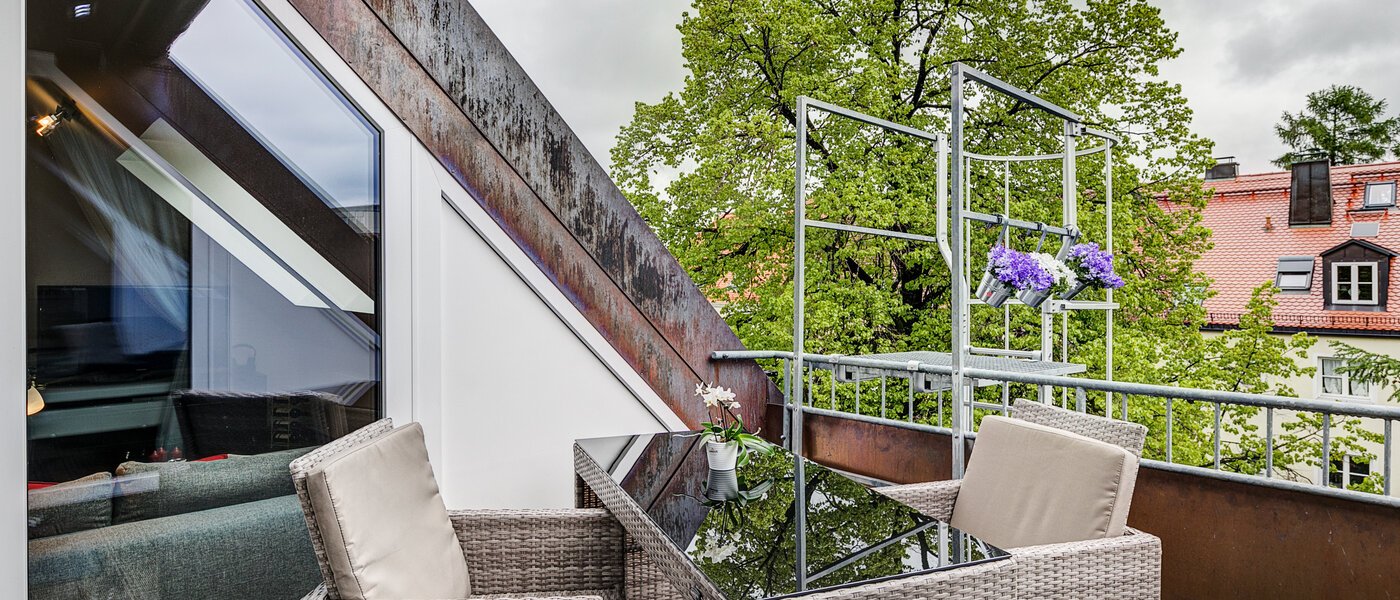 мансардная квартира München Obersendling 01 терраса 10566
