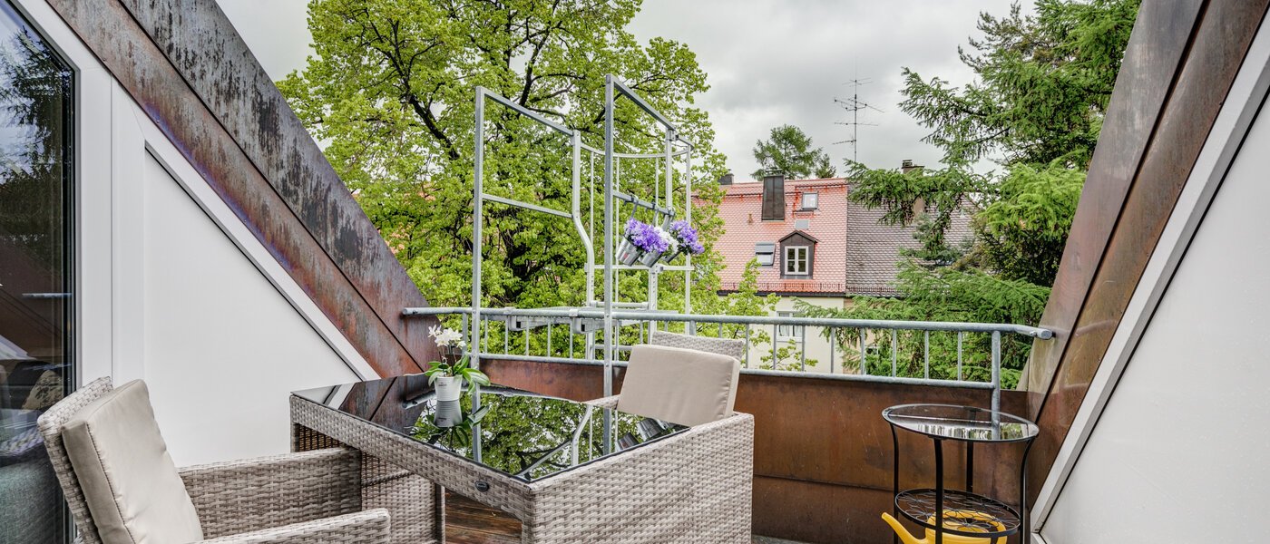 мансардная квартира München Obersendling 02 терраса 10566