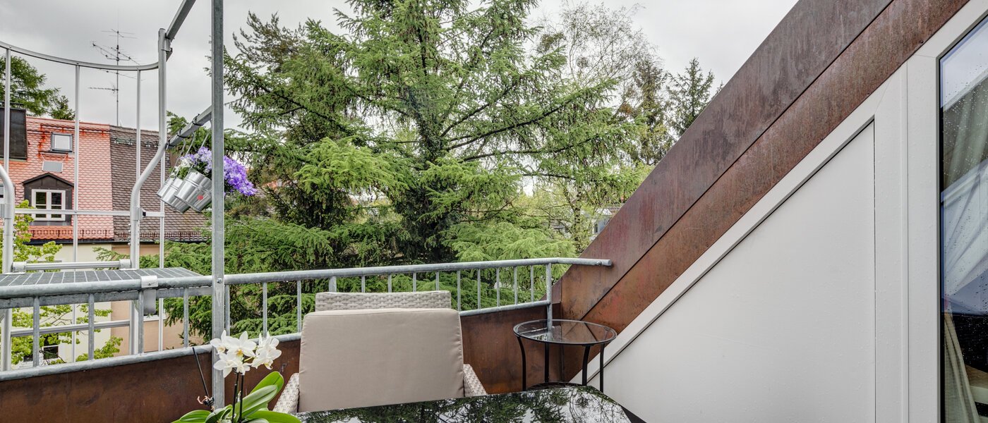 мансардная квартира München Obersendling 03 терраса 10566