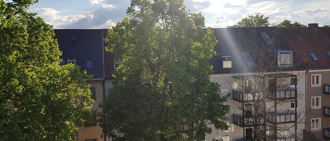 мансардная квартира München Obersendling 07 вид из окна 10566