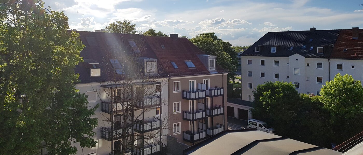 мансардная квартира München Obersendling 08 вид из окна 10566