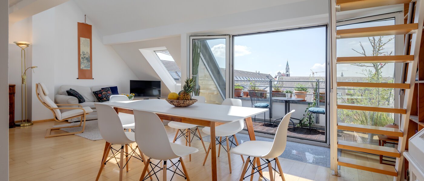 двухэтажная квартира München Sendling 01 гостиная 10582