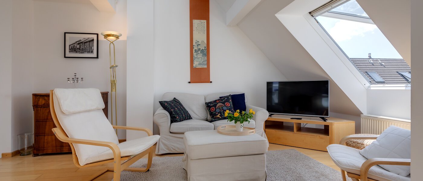 двухэтажная квартира München Sendling 02 гостиная 10582