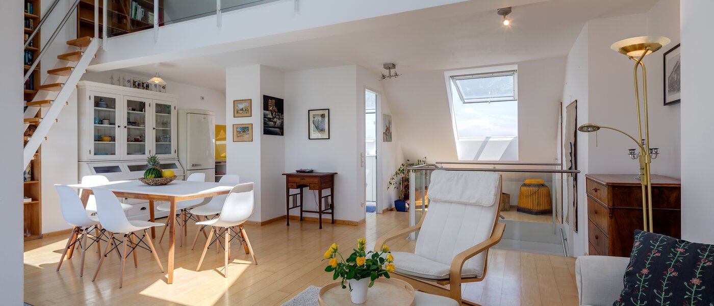 двухэтажная квартира München Sendling 03 гостиная 10582